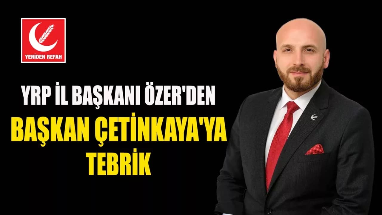 İsmail Özer'den Çetinkaya'ya Duyarlılık Teşekkürü