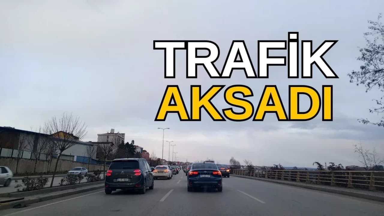 Karabük'te Bir Süreliğine Trafik Aksadı