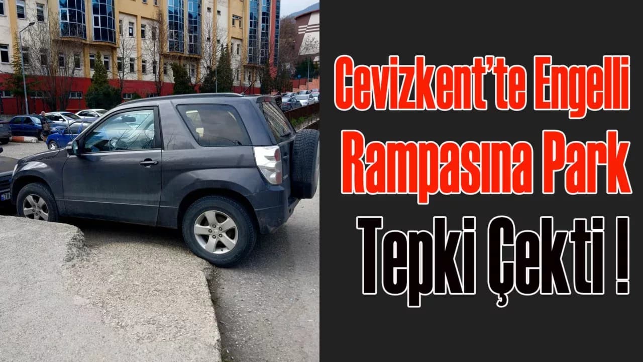 Karabük'te Engelli Rampasına Park Tepki Çekti