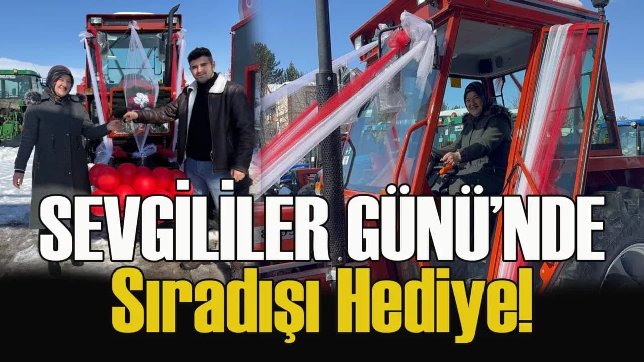 'Ana gibi yar olmaz' dedi, Sevgililer Günü'nde annesine traktör hediye etti