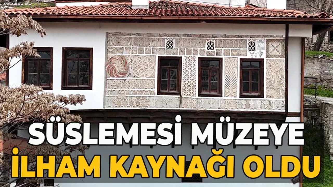 Türkiye'de eşi benzeri olmayan süslemeleriyle 239 yıllık Mektepçiler Evi dikkat çekiyor