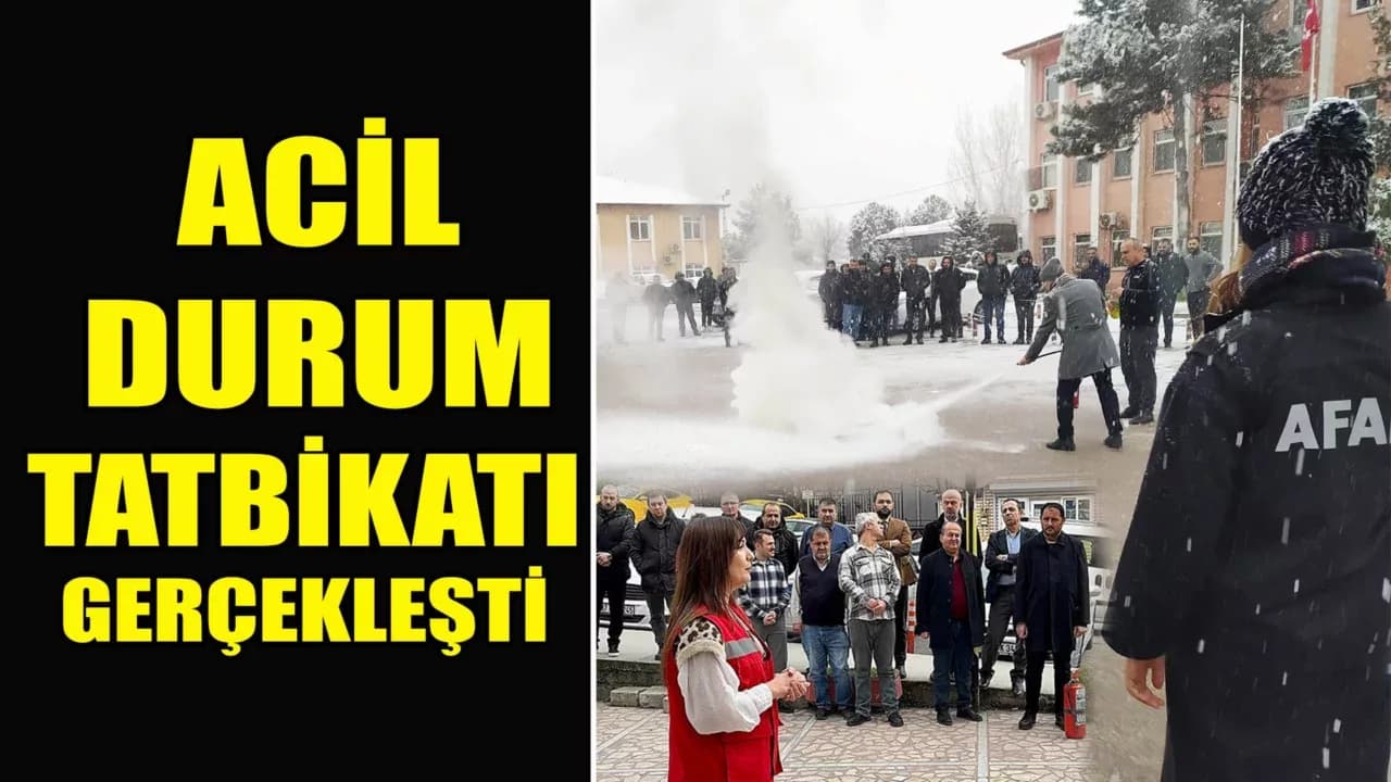 Karabük İl Özel İdaresi'nde Gerçekçi Yangın ve Deprem Tatbikatı!
