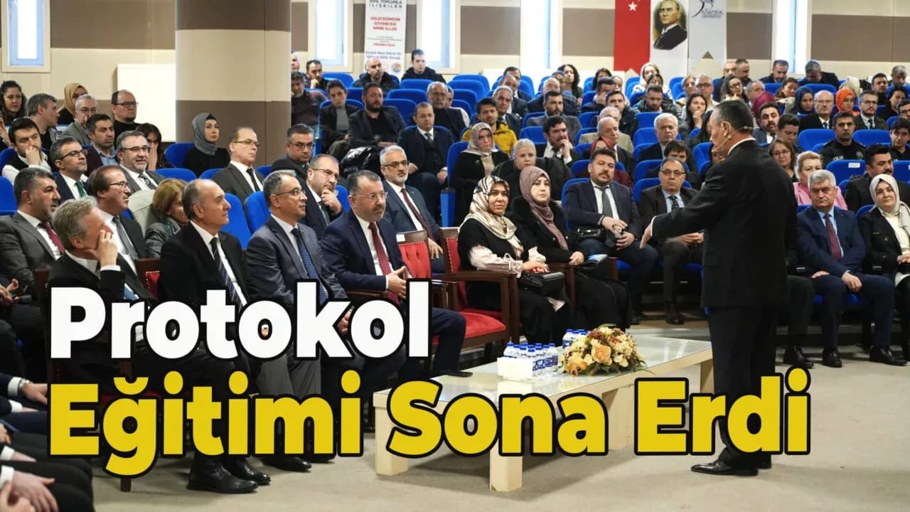 Karabük Üniversitesi'nde Düzenlenen Protokol Eğitimi Sona Erdi