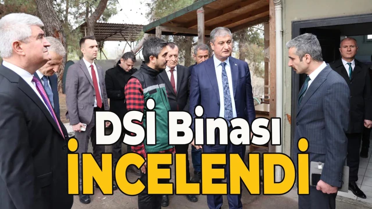 Vali Yavuz, Yapımı Devam Eden DSİ Binasını İnceledi