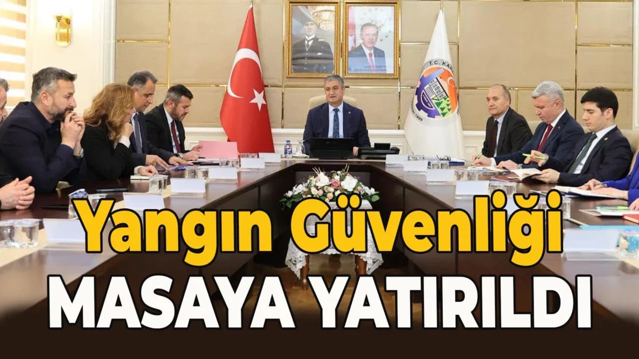 Karabük’te Yangın Güvenliği Toplantısı Gerçekleştirildi