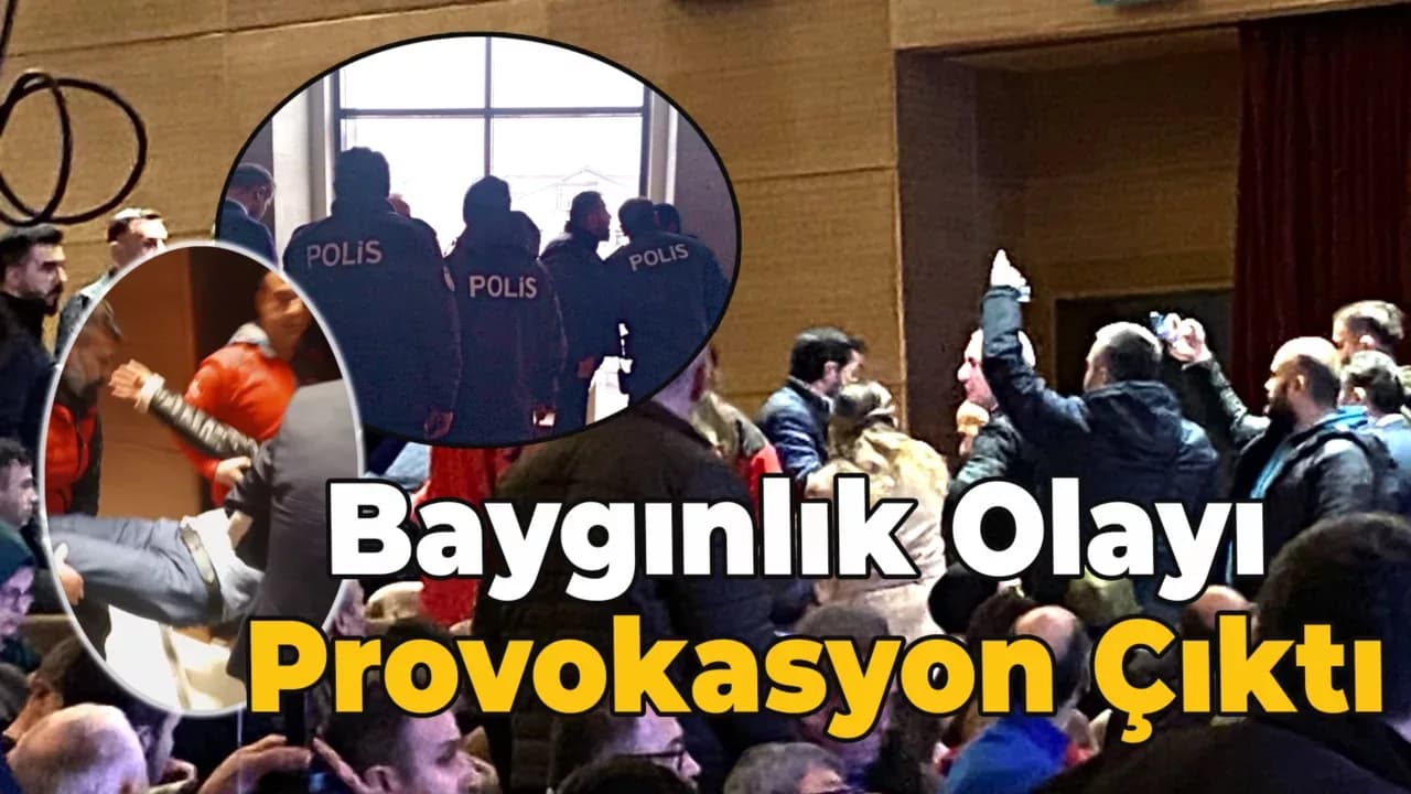 Karabük'te Toplantı Salonunda Yaşanan Baygınlık Olayı Provokasyon Çıktı