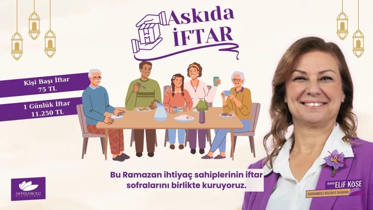Safranbolu’da İlk İftarı Başkan Elif Köse Verecek!