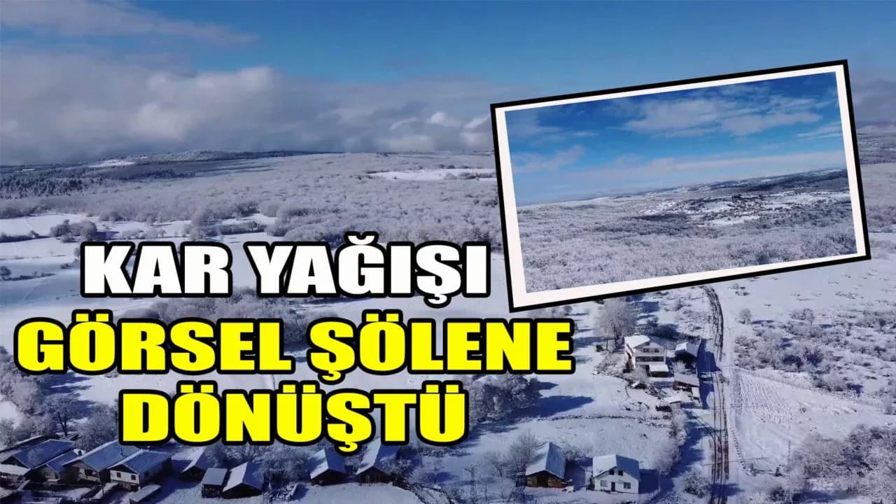 Beyaz Örtü Kartpostallık Kareler Sundu