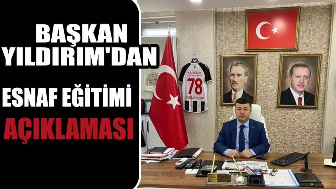 Yıldırım'dan Online Eğitim ve Sertifika Süreci Hakkında Açıklama