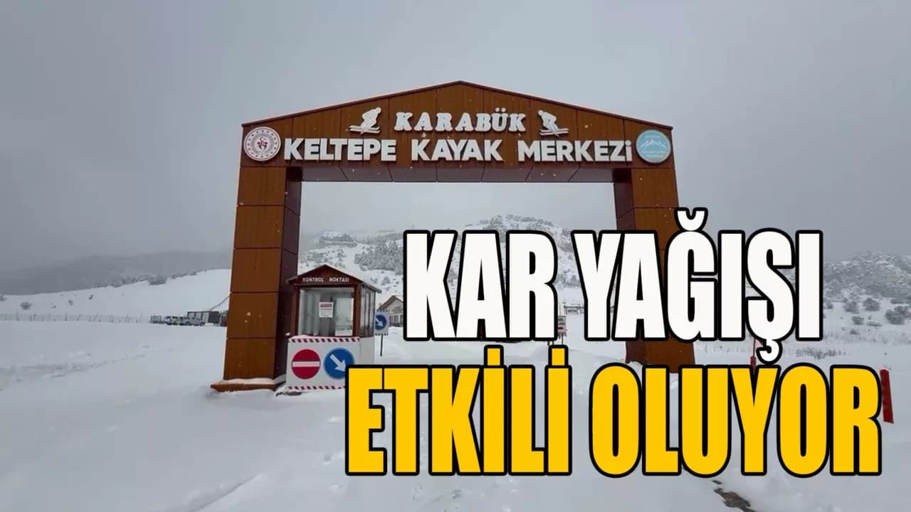 Karabük'te Kar Yağışı Etkili Oluyor