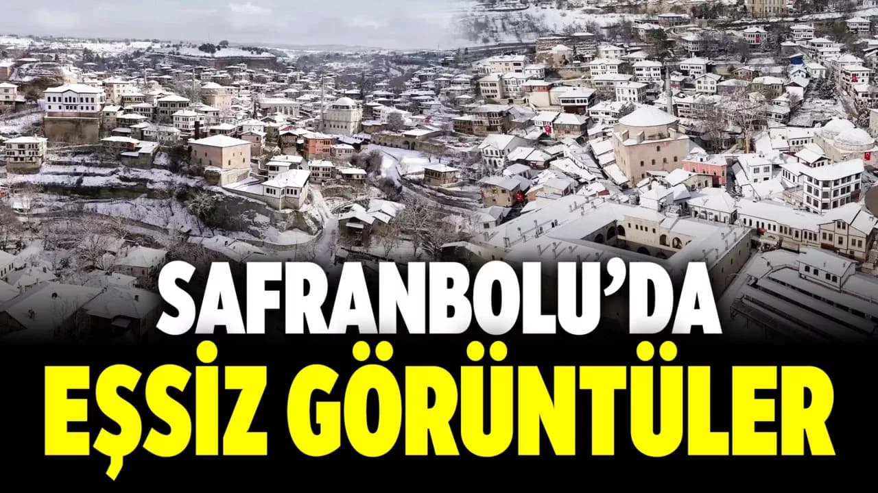 Safranbolu Kar Manzaraları Gönülleri Mest Etti
