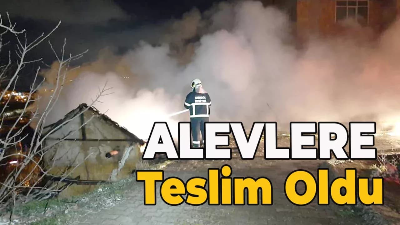 İki Katlı Ev Alevlere Teslim Oldu