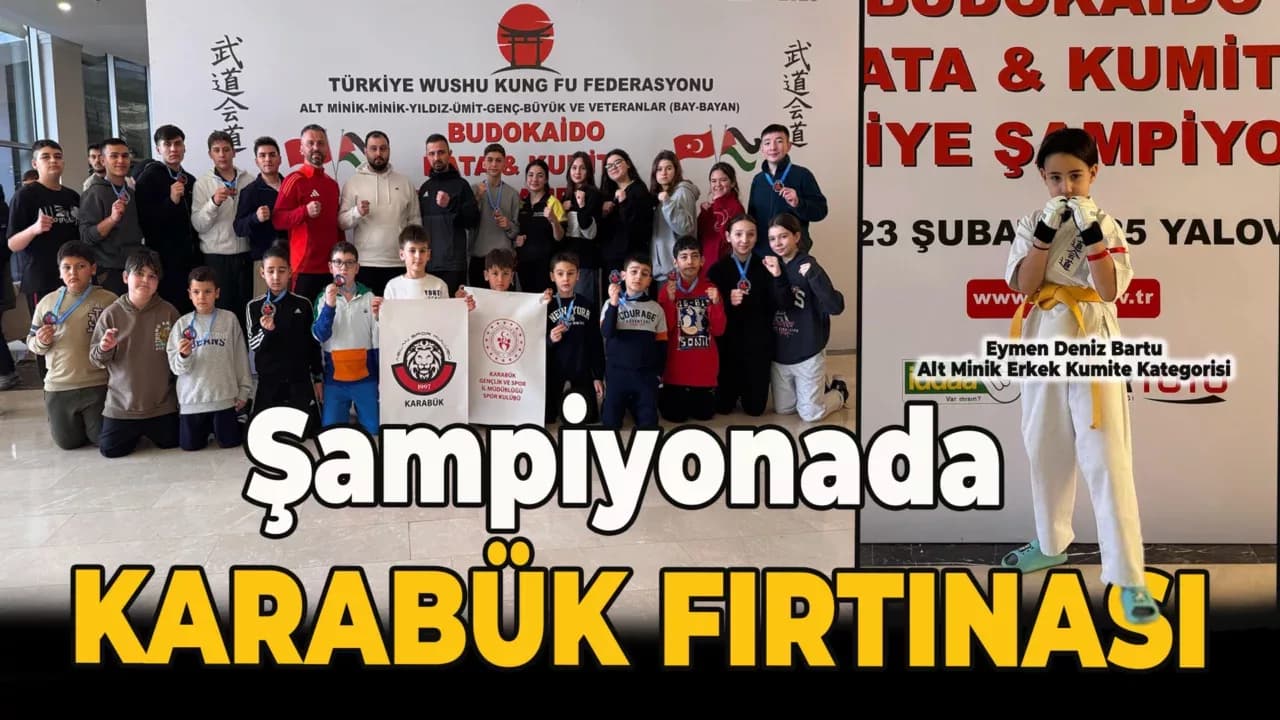 Türkiye Wushu Kung Fu Şampiyonası'nda Karabük Fırtınası