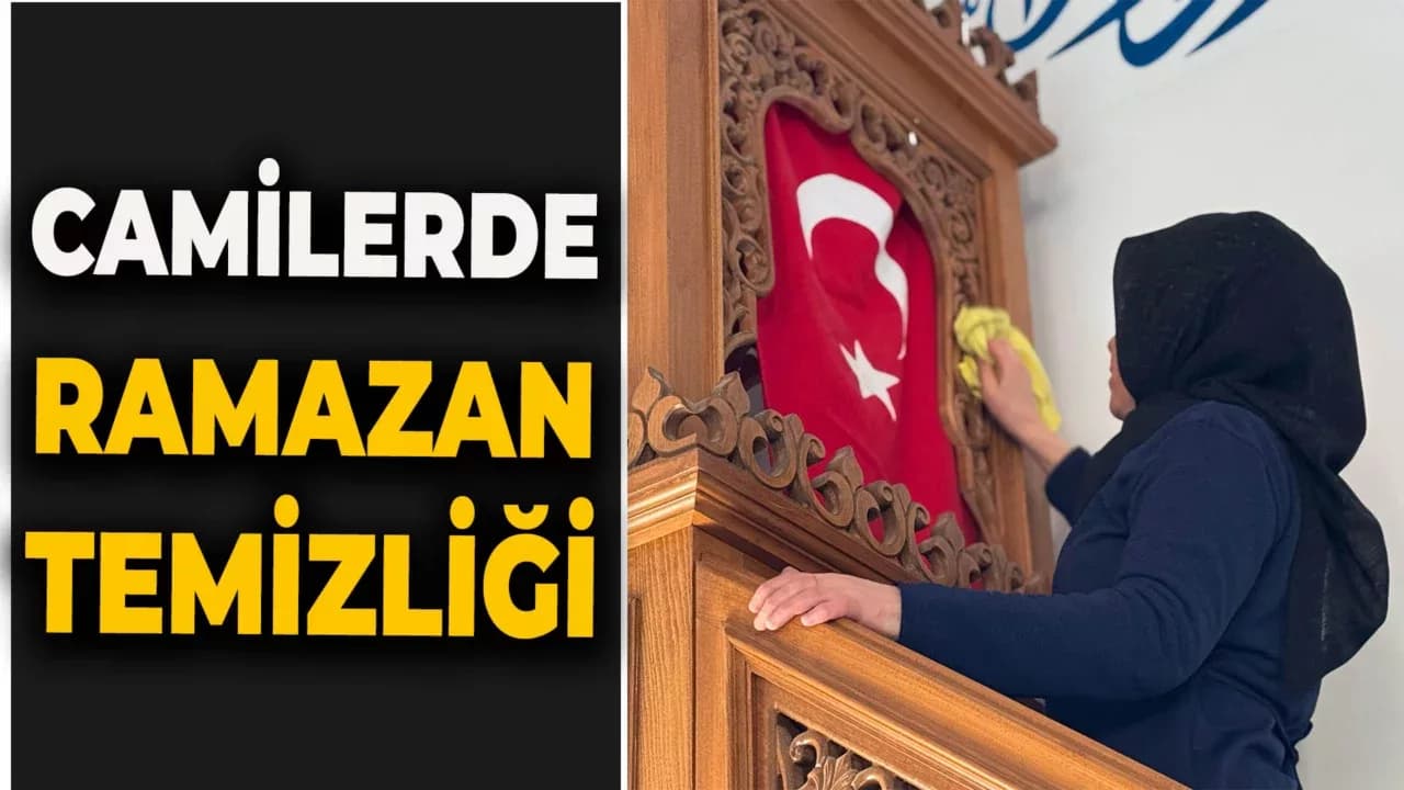 Karabük'te Camilerde Ramazan Temizliği