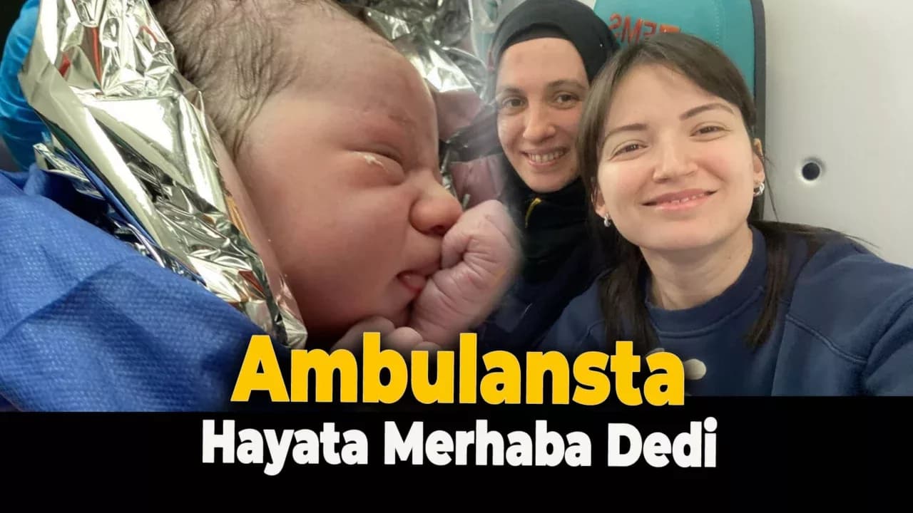 Karabük'te Ambulansta Doğum Yaptı