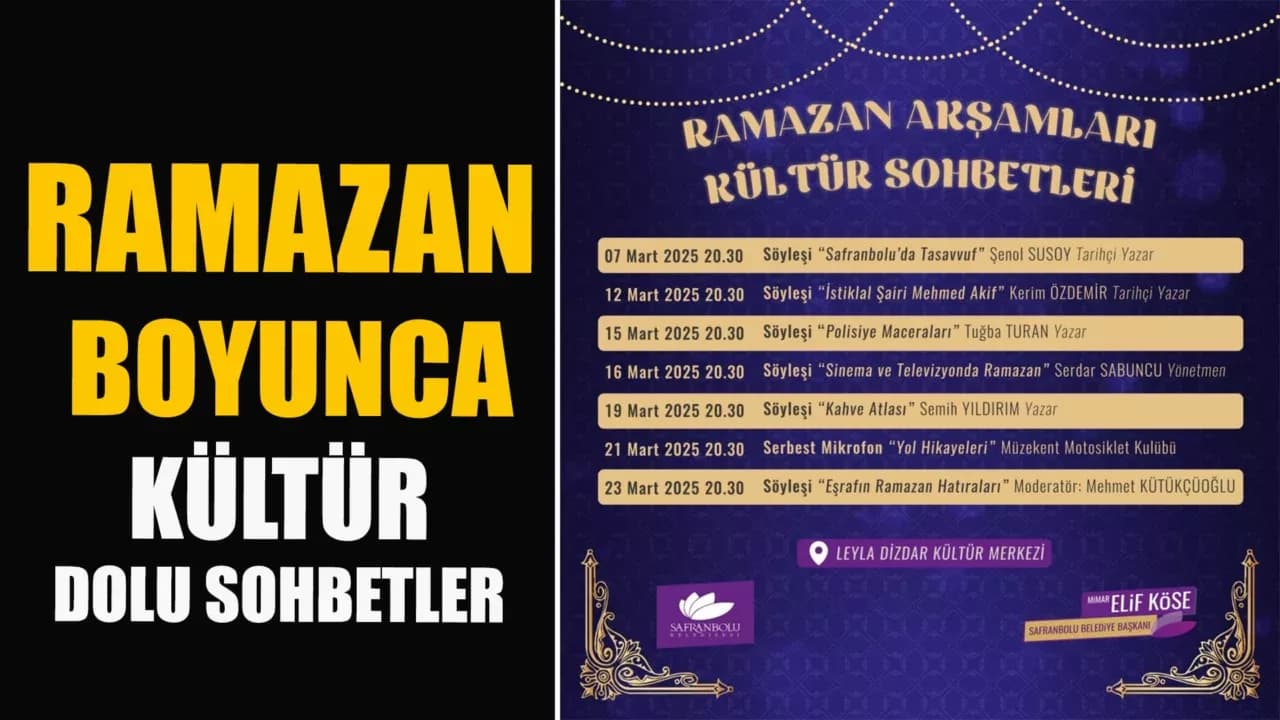Safranbolu'da  Ramazan’a Özel Kültür Buluşmaları
