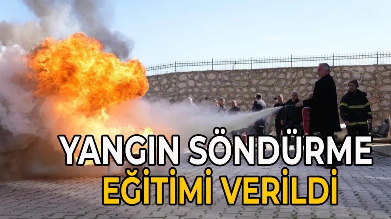 KBÜ Personeline Yangın Söndürme Eğitimi Verildi