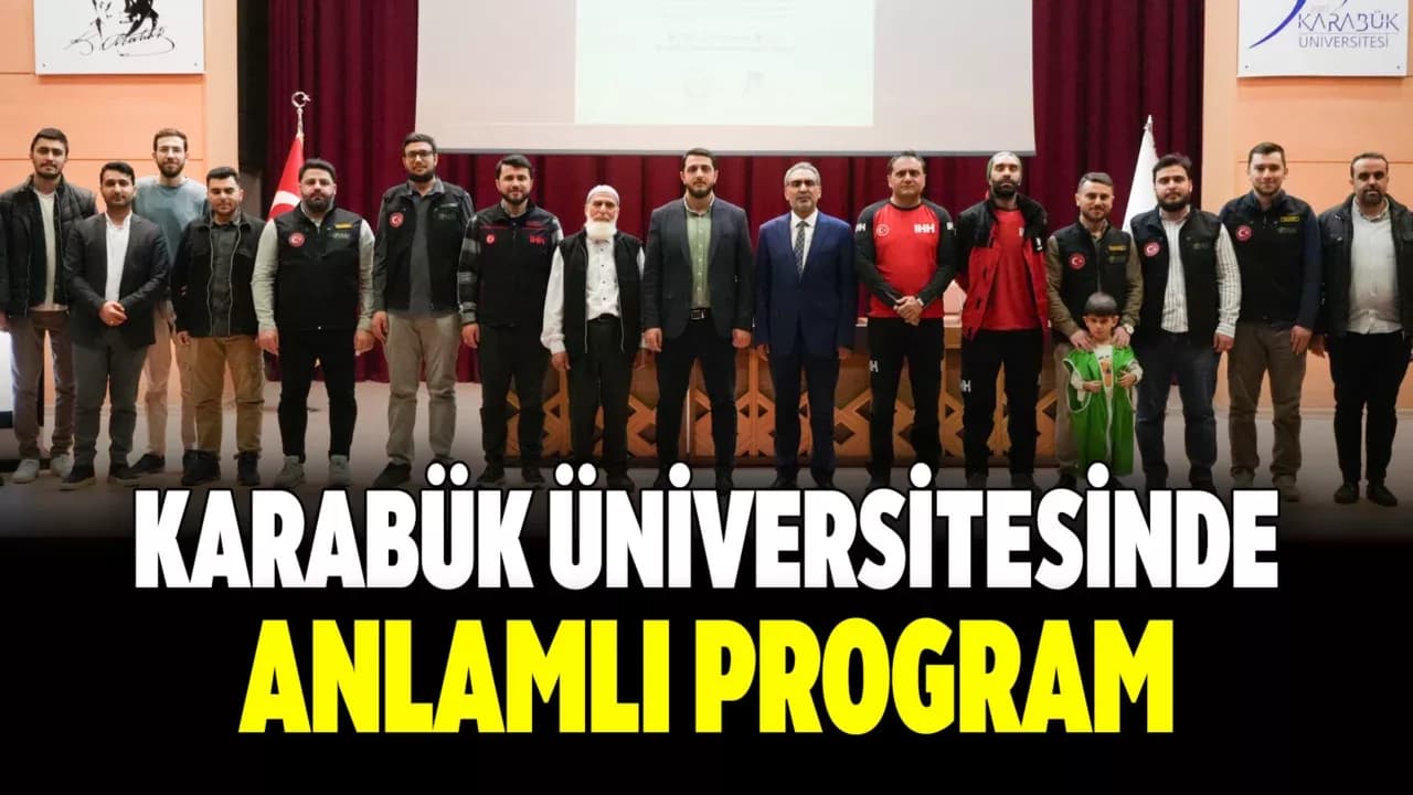 Karabük Üniversitesinde "Yetim Gülerse Dünya Güler" Söyleşisi Düzenlendi