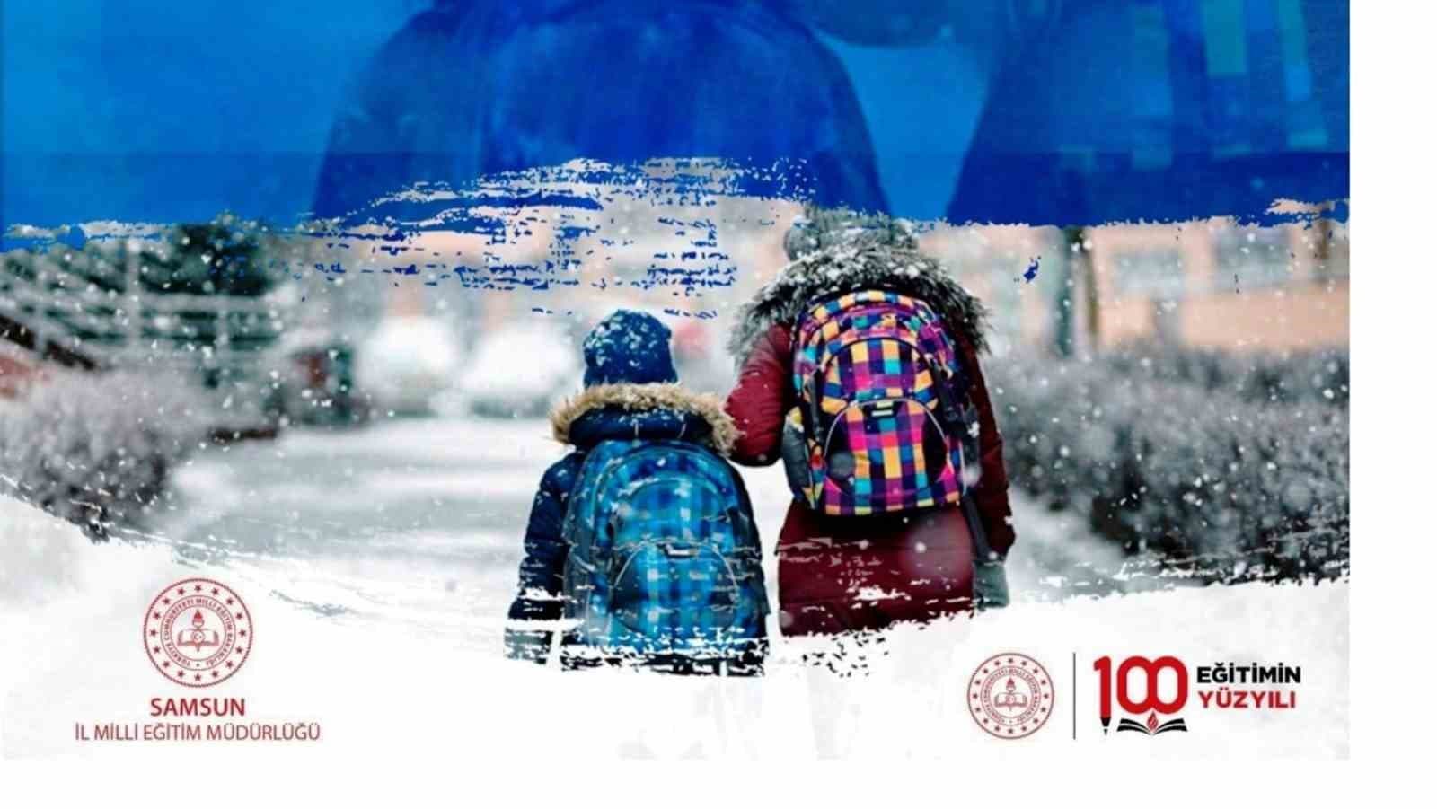 Samsun’da eğitime kar engeli