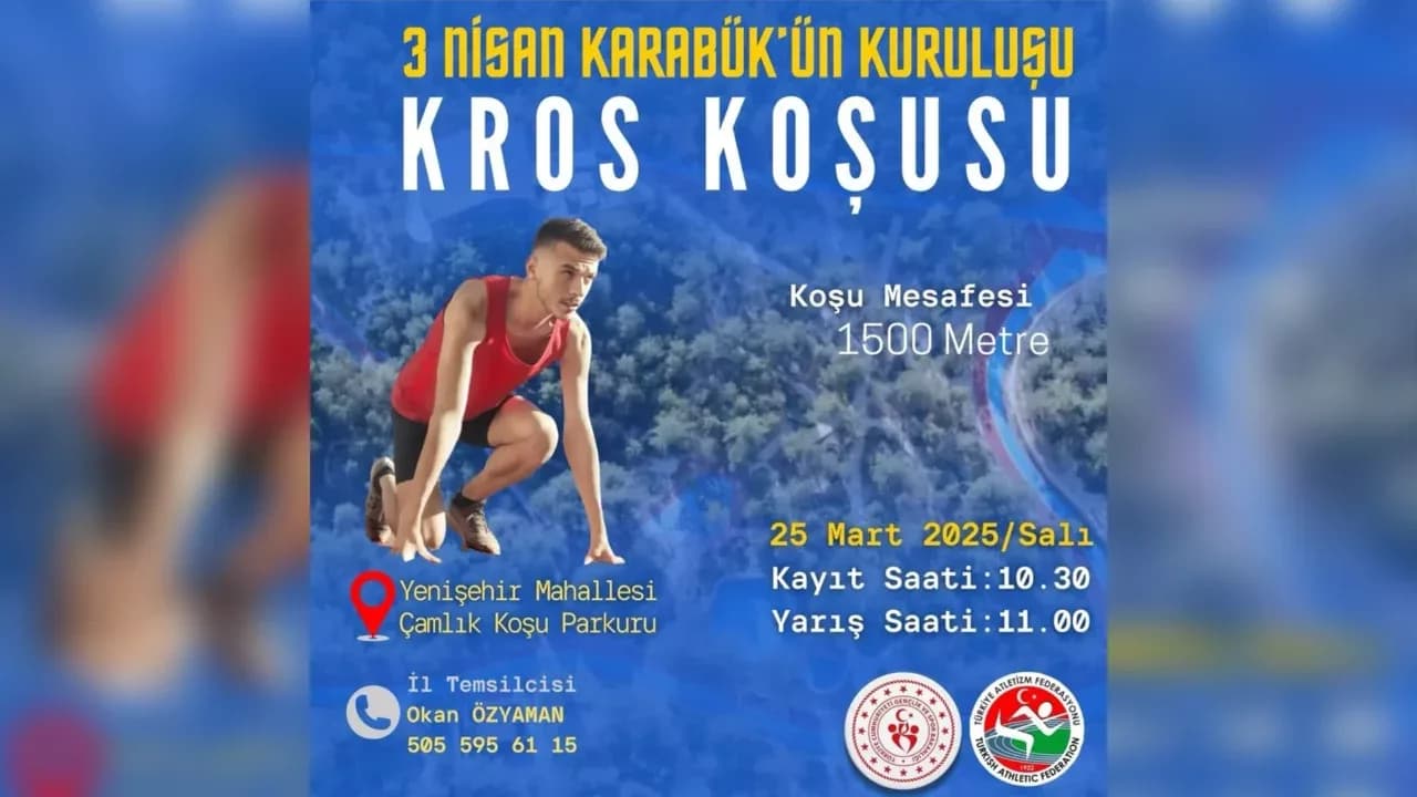 3 Nisan Karabük’ün Kuruluşu Kros Koşusu