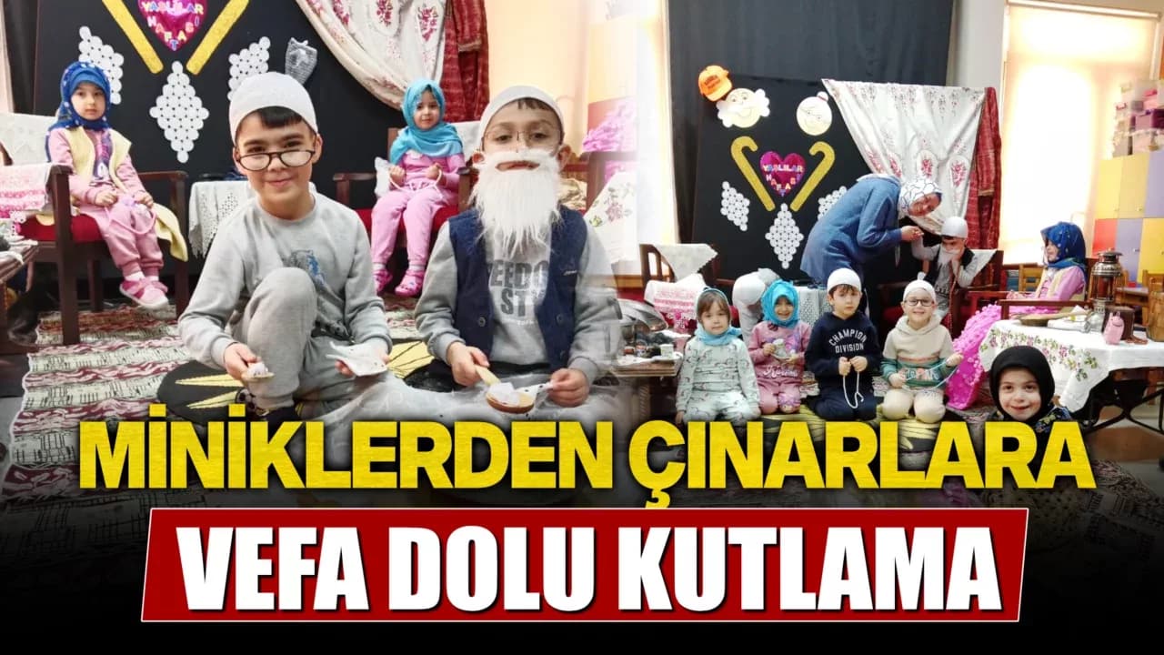 Karabük'te Miniklerden Çınarlara Vefa Dolu Kutlama
