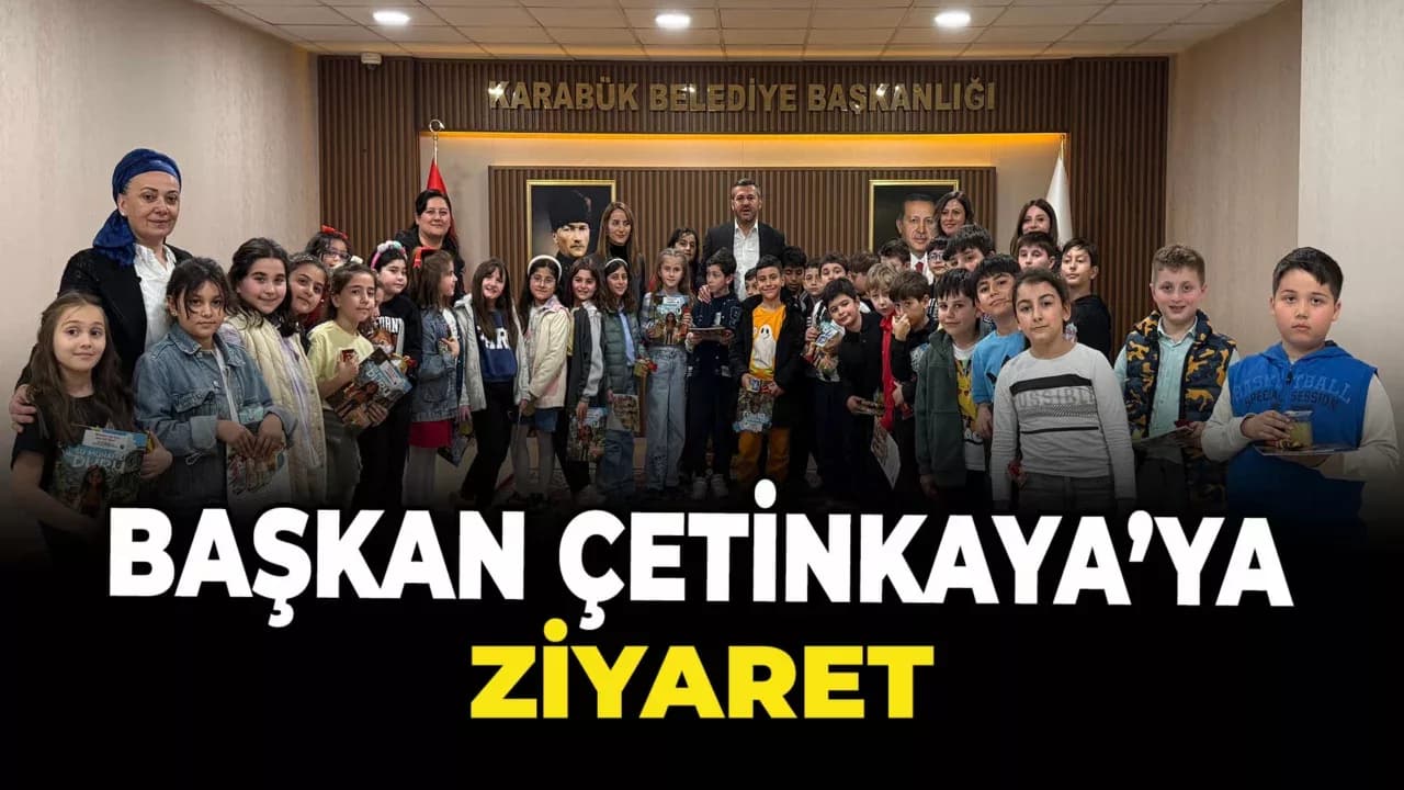 Şirinevler Şehit Ercan Hırçın İlkokulu Öğrencilerinden Başkan Çetinkaya’ya Ziyaret