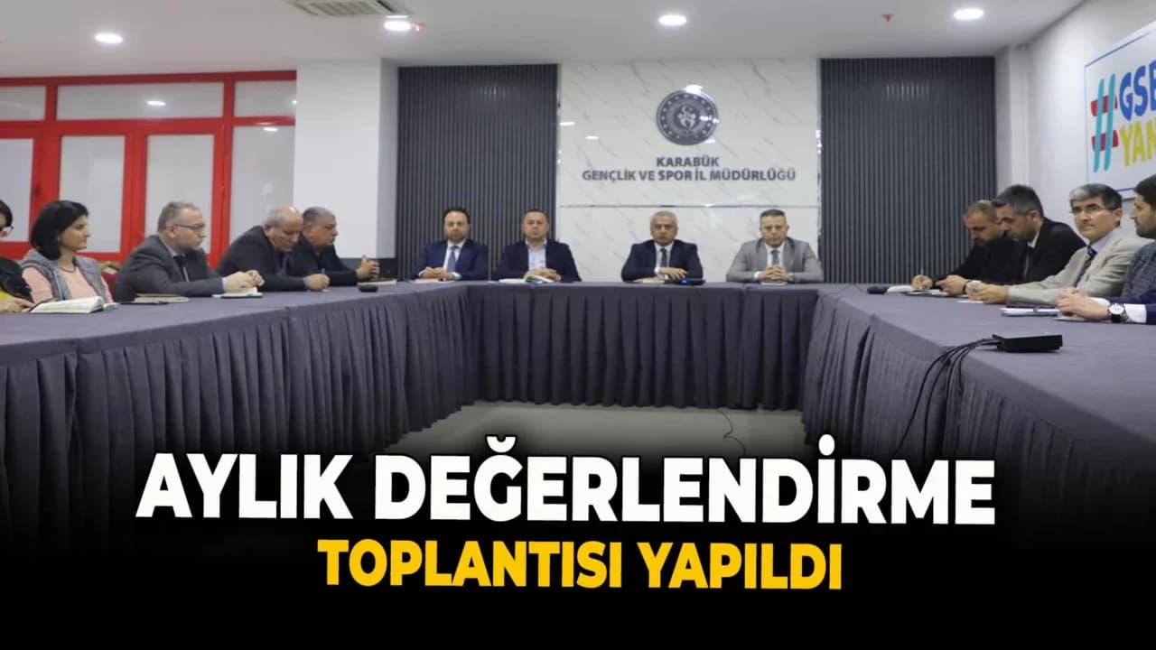 GSİM'de Aylık Değerlendirme Toplantısı Yapıldı