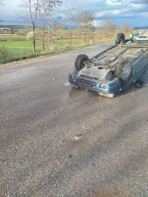 Kastamonu’da otomobil takla attı: 1 yaralı