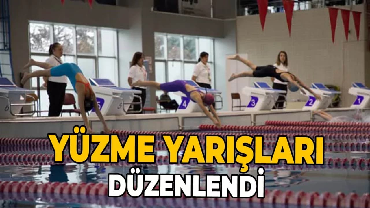 23 Nisan Ulusal Egemenlik ve Çocuk Bayramı Yüzme Yarışları Düzenlendi