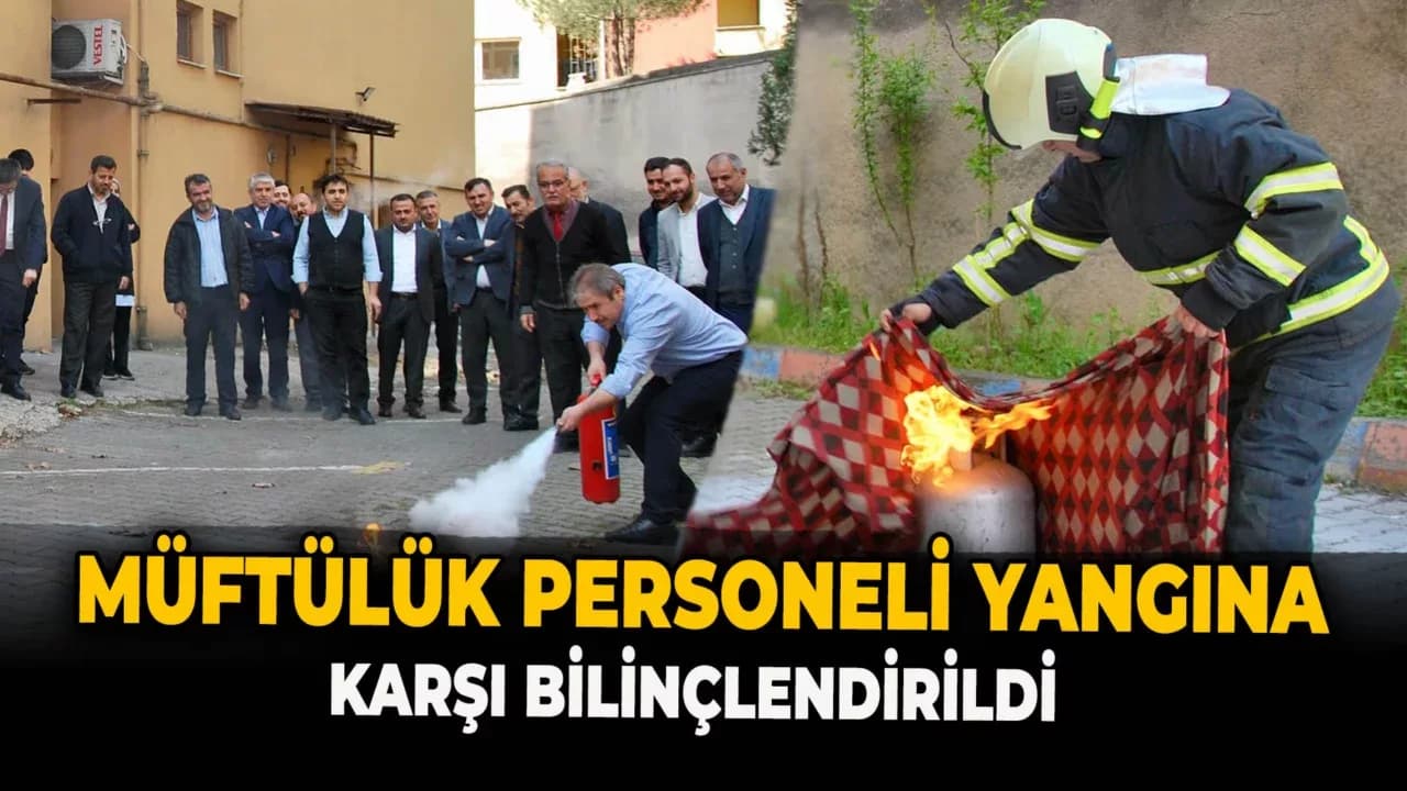 Karabük İl Müftülüğü Personeline Yangın Eğitimi Verildi