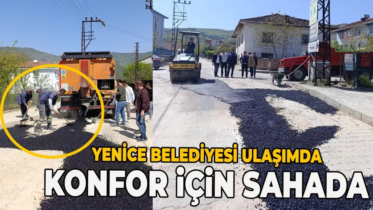 Yenice'de Yol Bakım ve Onarım Çalışmaları Sürüyor