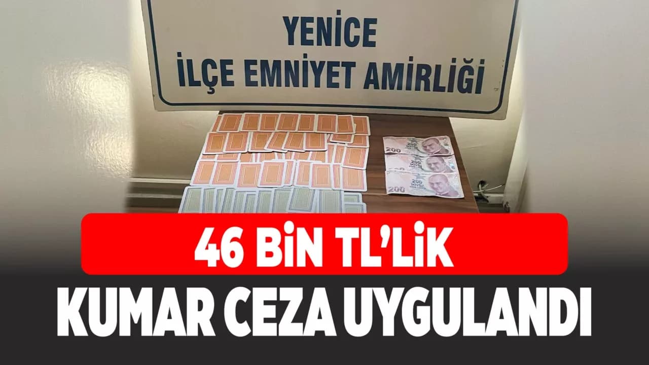 Karabük’te Kumar Operasyonu: 46 Bin TL İdari Yaptırım