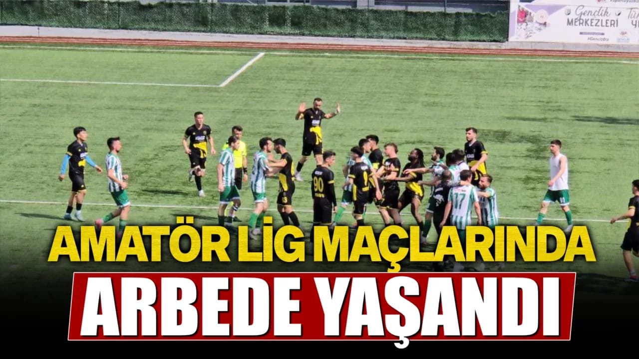 Karabük'te Amatör lig müsabakalarında arbedeler