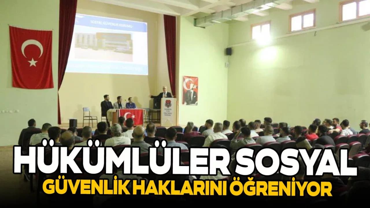 Karabük Cezaevinde Mahkumlara SGK Eğitimi