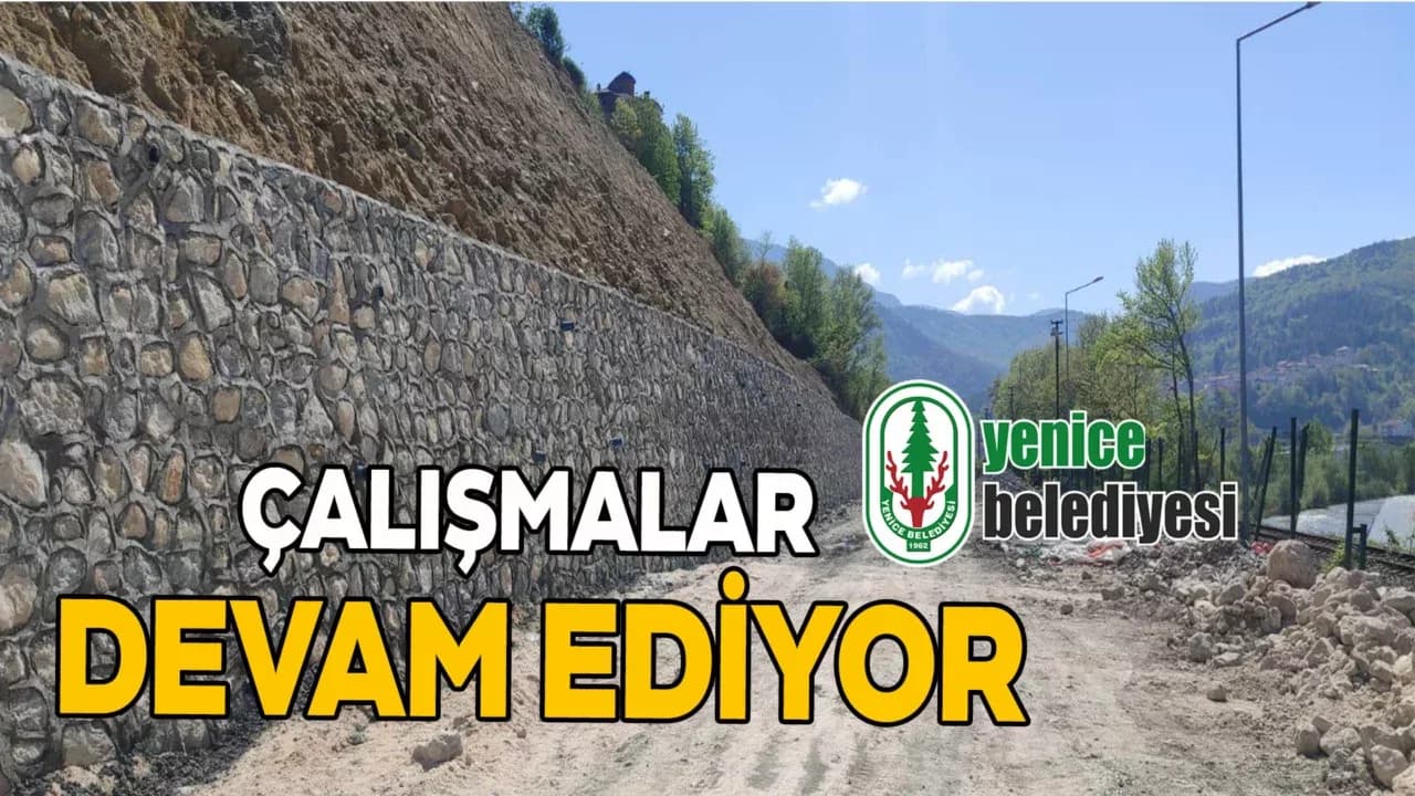Yenice'de Yol ve Altyapı Çalışmaları Devam Ediyor