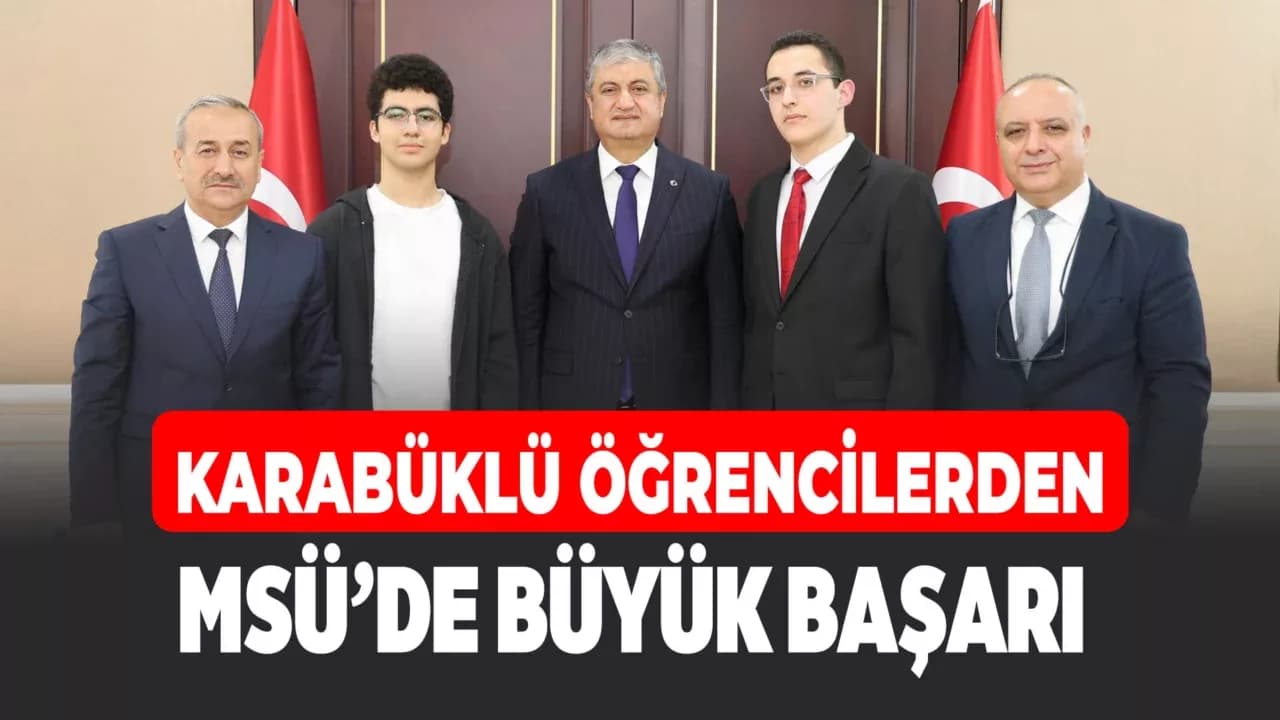 MSÜ’de Türkiye 75’incisi Olan Öğrenciler Vali Yavuz’un Konuğu Oldu