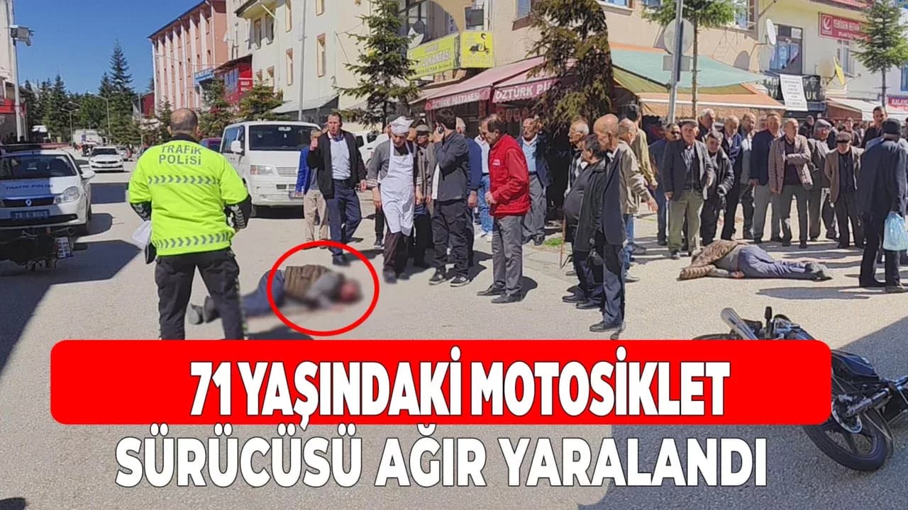Eflani’de Motosiklet Kazası: 1 Ağır Yaralı
