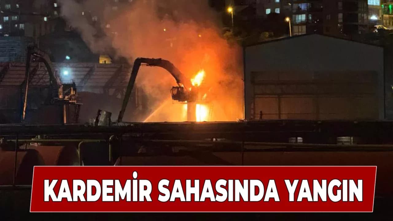 Kardemir’in Kömür  Deposunda Yangın