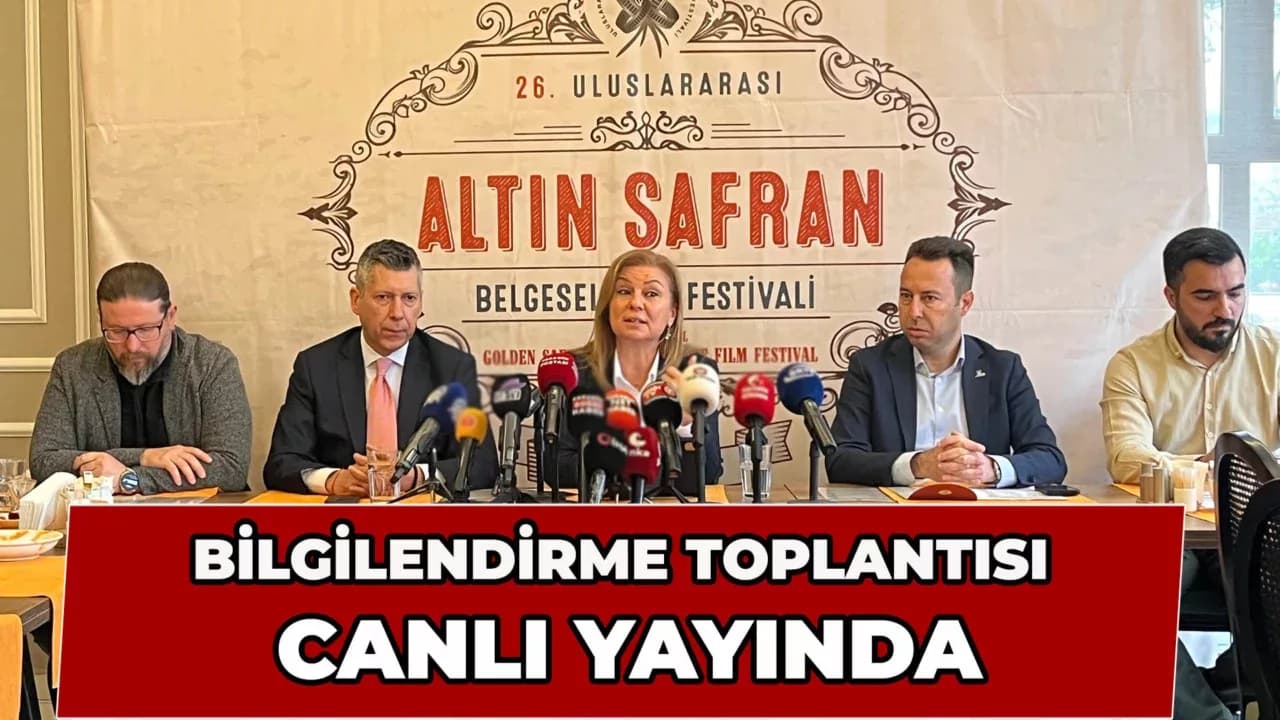 Safranbolu Belediye Başkanı Elif Köse, Altın Safran Belgesel Film Festivali İçin Canlı Yayında