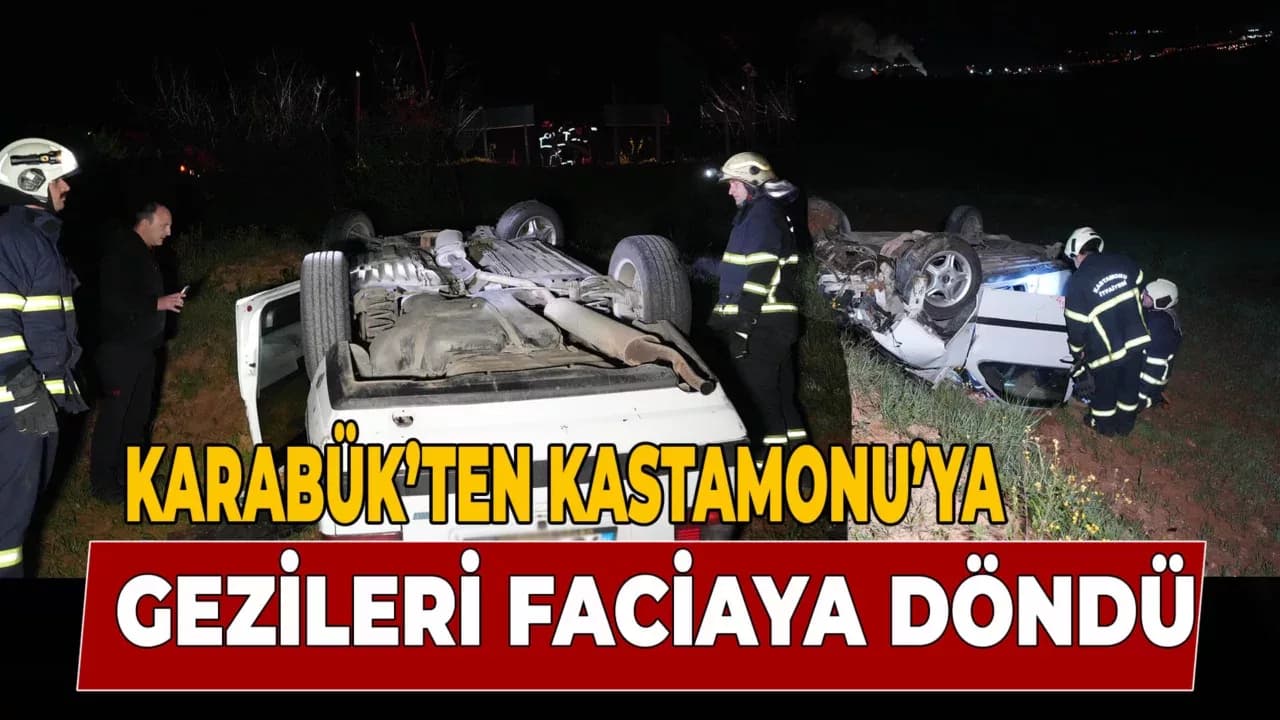 Kontrolden çıkan otomobil 40 metre yükseklikten tarlaya uçtu