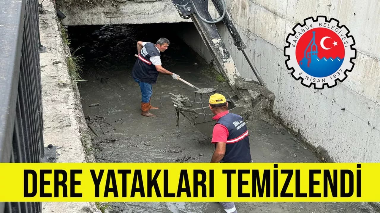 Karabük Belediyesi Dere Yataklarında Kapsamlı Temizlik Yaptı