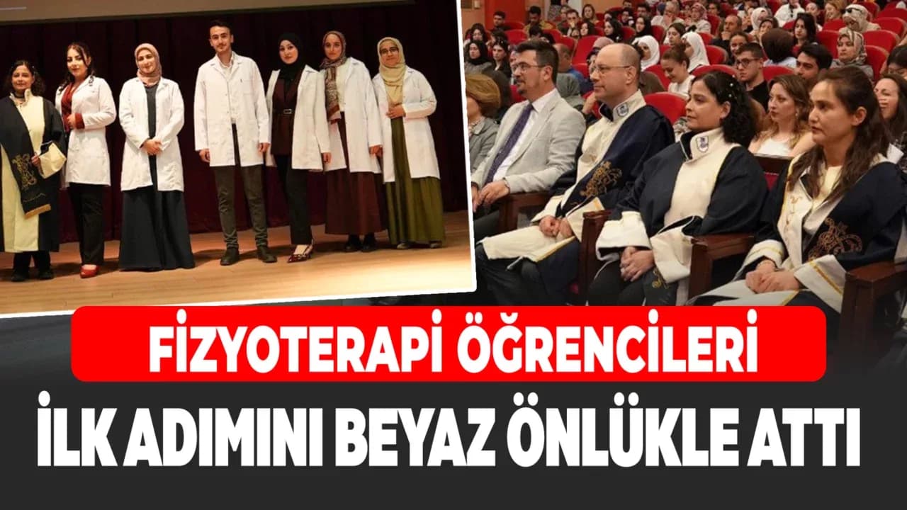 Karabük Üniversitesi Fizyoterapi öğrencileri beyaz önlüklerini törenle giydi