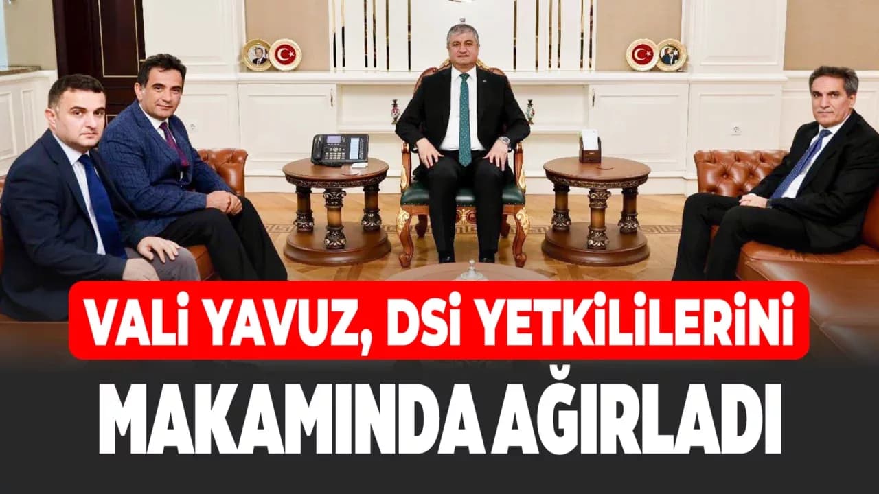 Karabük Valisi Mustafa Yavuz, DSİ Yetkililerini Kabul Etti