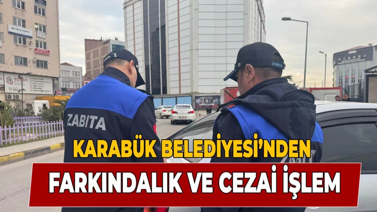 Karabük Belediyesi’nden Şehir İçi Trafik Denetimi