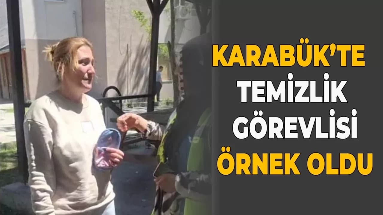 Temizlik görevlisi bulduğu para dolu cüzdanı sahibine teslim etti