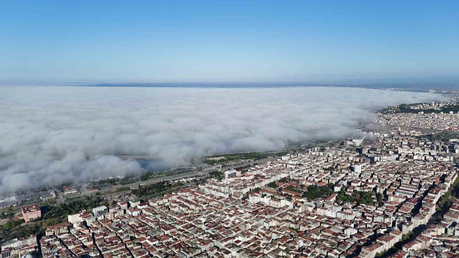 Samsun’da sis denizi: Karadeniz görünmez oldu