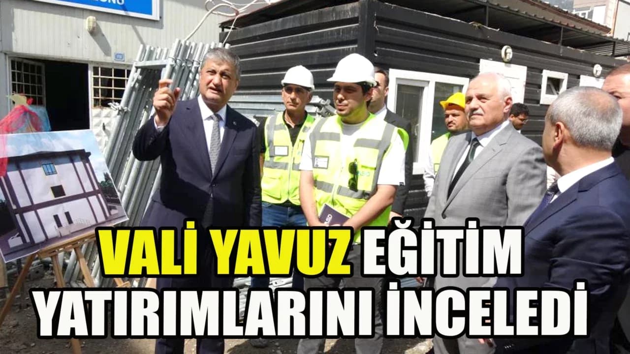 Karabük Valisi Mustafa Yavuz, İnşaatı Devam Eden Eğitim Binalarını Ziyarette Bulundu