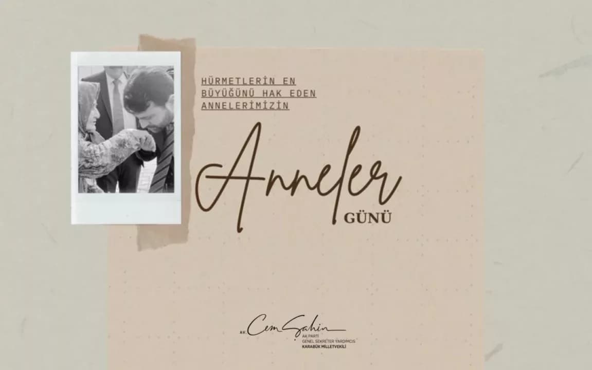 Milletvekili Şahin’den Anneler Günü mesajı