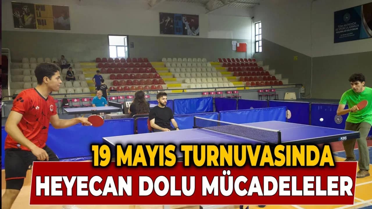 19 Mayıs Gençlik Turnuvası’nda Raketler Konuştu