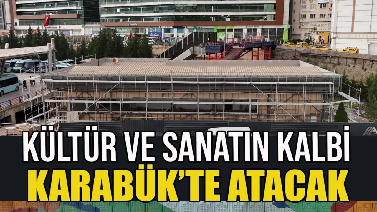 Karabük Belediyesi Sanat Evi Projesinde Çalışmalar Tüm Hızıyla Devam Ediyor